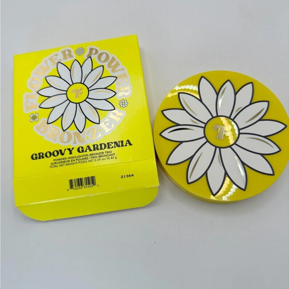 Trixie Cosmetics Flower Power Groovy Gardenia Large Bronzer NIB